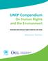 UNEP Compendium. On Human Rights and the Environment. Advance Version. Selected international legal materials and cases