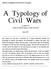 A Typology of Civil Wars
