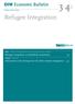 Refugee Integration. DIW Economic Bulletin. Refugee integration: a worthwhile investment 33