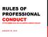 RULES OF PROFESSIONAL CONDUCT