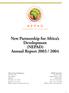 New Partnership for Africa s Development (NEPAD) Annual Report 2003 / 2004