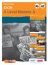 A Level History A OCR. Course Guide. Democracy and Dictatorship in Germany HISTORY A. Democracy and Church and State