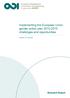 Implementing the European Union gender action plan : challenges and opportunities