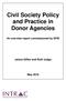 Civil Society Policy and Practice in Donor Agencies