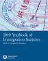 2010 Yearbook of Immigration Statistics Office of Immigration Statistics. Homeland Security
