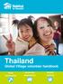Thailand. Global Village volunteer handbook. disaster recovery. community development. home construction