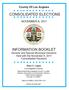 CONSOLIDATED ELECTIONS INFORMATION BOOKLET