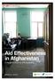 PROJECT BACKGROUND. ATR Consulting, Kabul, March 2018 Cover Photo: Christoffer Hjalmarsson/SCA. 1 Falling Short: Aid Effectiveness in Afghanistan,