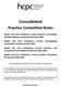 Consolidated Practice Committee Rules
