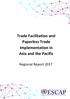 Trade Facilitation and Paperless Trade Implementation in Asia and the Pacific