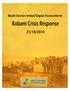Multi-Sector Initial Rapid Assessment. Kobani Crisis Response