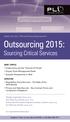 Outsourcing 2015: Sourcing Critical Services