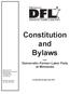 Constitution and Bylaws
