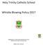 Holy Trinity Catholic School. Whistle Blowing Policy 2017 BIRMINGHAM CITY COUNCIL WHISTLEBLOWING POLICY 2015 ADOPTED BY HOLY TRINITY CATHOLIC SCHOOL