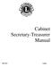 Cabinet Secretary-Treasurer Manual