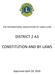 THE INTERNATIONAL ASSOCIATION OF LIONS CLUBS DISTRICT 2 A3 CONSTITUTION AND BY-LAWS