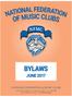 BYLAWS JUNE NATIONAL FEDERATION of MUSIC CLUBS