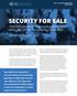 SECURITY FOR SALE. Challenges and Good Practices in Regulating Private Military and Security Companies in Latin America