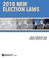 2018 NEW ELECTION LAWS