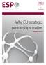 ESP. Why EU strategic partnerships matter. Giovanni Grevi WORKING PAPER 1 JUNE 2012 EUROPEAN STRATEGIC PARTNERSHIPS OBSERVATORY