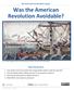 Was the American Revolution Avoidable?