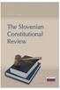 A. Mavčič. The Slovenian Constitutional Review