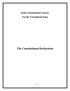 Draft Constitutional Charter For the Transitional Stage The Constitutional Declaration