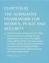 CHAPTER 02 THE NORMATIVE FRAMEWORK FOR WOMEN, PEACE AND SECURITY