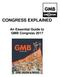 CONGRESS EXPLAINED. An Essential Guide to GMB Congress 2017