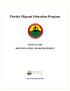 Florida Migrant Education Program MANUAL FOR IDENTIFICATION AND RECRUITMENT