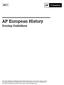 AP European History. Scoring Guidelines