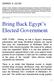 Bring Back Egypt s Elected Government