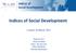 Indices of Social Development