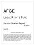 Second Quarter Report by Agency. Prepared by the Office of the General Counsel