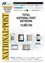 TOTAL NATIONAL POST NETWORK 13,980,756. CONSOLIDATED MEDIA REPORT Newspaper. Report for September 2013