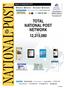 TOTAL NATIONAL POST NETWORK 12,315,080. Report for September 2012 DIGITAL EDITION (See Notes #1)
