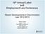16 th Annual Labor and Employment Law Conference