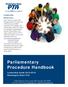 Parliamentary Procedure Handbook. Leadership Guide Washington State PTA. Leadership Resources: