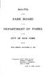 PARK BOARD DEPARTMENT OF PARKS