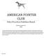 AMERICAN POINTER CLUB Policy/Procedure/Guidelines Manual