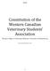 Constitution of the Western Canadian Veterinary Students Association