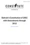 Bahrain's Constitution of 2002 with Amendments through 2012