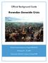 Rwandan Genocide Crisis
