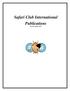 Safari Club International Publications Revised August 2013