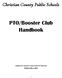 Christian County Public Schools. PTO/Booster Club Handbook