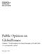 Public Opinion on Global Issues. Chapter 1: World Opinion on General Principles of World Order