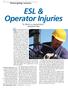 ESL & Operator Injuries