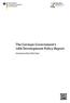 The German Government s 14th Development Policy Report. Development Policy White Paper