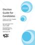 2018 Guide for Candidates