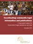 Coordinating community legal information and publications. A discussion paper for Queensland legal assistance services